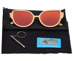 RTBOFY Wood Sunglasses Women Polarized Lens Glasses Bamboo Frame Eyeglasses 2017 New Designer  UV400 Protection Shades Eyewear