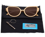 RTBOFY Wood Sunglasses Women Polarized Lens Glasses Bamboo Frame Eyeglasses 2017 New Designer  UV400 Protection Shades Eyewear