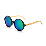 New arrival Wood Sunglasses women ROUND sun glasses bamboo sunglasses for women men Mirror eyewear retro de sol masculino