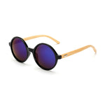 New arrival Wood Sunglasses women ROUND sun glasses bamboo sunglasses for women men Mirror eyewear retro de sol masculino