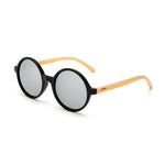 New arrival Wood Sunglasses women ROUND sun glasses bamboo sunglasses for women men Mirror eyewear retro de sol masculino