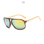 BOYSEEN  New Fashion Products Men Women Sunglass Bamboo Without Border Sunglasses au Retro Wood Lens Wooden Frame Handmade  1524