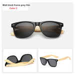 Bamboo Sunglasses Men Women Travel Goggles Sun Glasses Vintage Wooden Leg Eyeglasses Fashion Brand Design Sunglasses Male Female