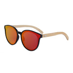 CONCHEN  Bamboo Pink Sunglasses For Women 2018 High Quality Wooden Sun Glasses elegant Brand Designer