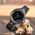 BOBO BIRD  Women Watch Wooden Bamboo Quartz Watches Ladies Wristwatch relogio feminino with Full Wood Band in Gift Box