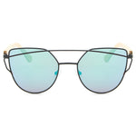 HDCRAFTER Cat Eye sunglasses women wood Bamboo ladies Sunglasses Fashion Mirror Sun glasses for Women Brand Designer female