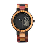 BOBO BIRD Quartz Watch Men reloj mujer Elk Engraving Wooden Women Watches in Wood Box relogio masculino Great Gift for Lover