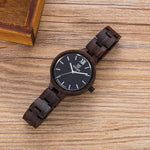 Fashion Top Luxury Brand UWOOD New Coming Walnut Material Small Size Women Dress Wood Watch Natural Women Lady Dress Wood Watch