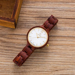 Fashion Top Luxury Brand UWOOD New Coming Walnut Material Small Size Women Dress Wood Watch Natural Women Lady Dress Wood Watch