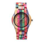 Fashion Environmental Protection Natural Ecological Carbonized Color Bamboo Wood Watch women female watch relogio feminino