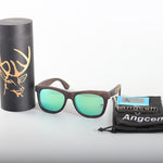 Angcen Unisex Polarized Sunglasses Men Women driving glasses Vintage Retro wood bamboo sunglasses Women Brand designer