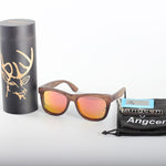Angcen Unisex Polarized Sunglasses Men Women driving glasses Vintage Retro wood bamboo sunglasses Women Brand designer