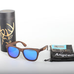 Angcen Unisex Polarized Sunglasses Men Women driving glasses Vintage Retro wood bamboo sunglasses Women Brand designer