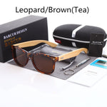BARCUR Polarized Bamboo Sunglasses Men Wooden Sun glasses Women Brand Original Wood Glasses Oculos de sol masculino