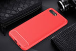 Bamboo Bushed Heavy Protection Soft Silicone Armor Case for Huawei Honor 8X 10 V20 9 7A Pro 7C Anti-Drop Cover Coque Funda